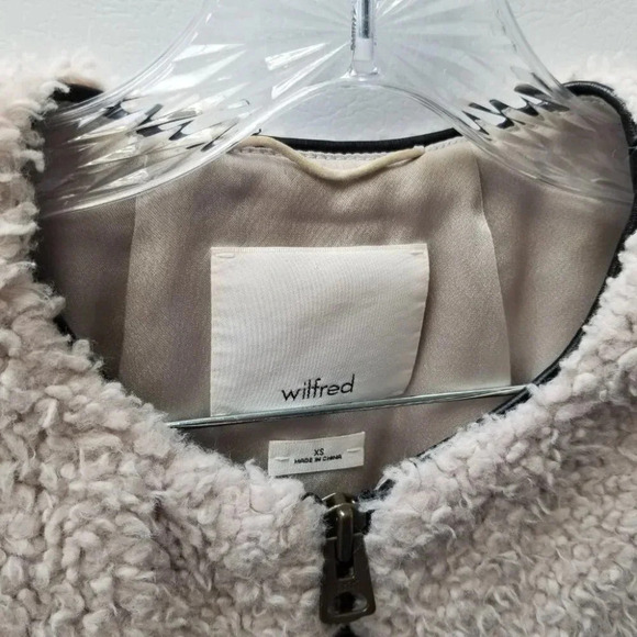 Aritzia Wilfred Chateau Faux Fur Teddy Cream Vest  XS - Picture 6 of 10